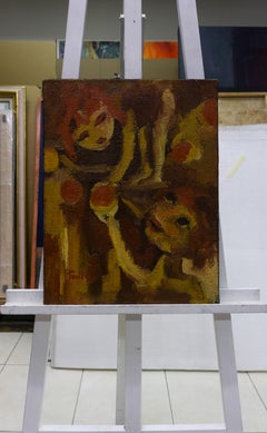 Under the Ladder by Gilbert Pauli - Oil on canvas 38x50 cm