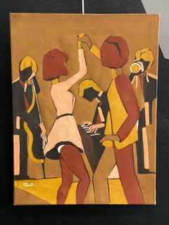 "La roccia" di Gilbert Pauli - Olio su tela 46x61 cm