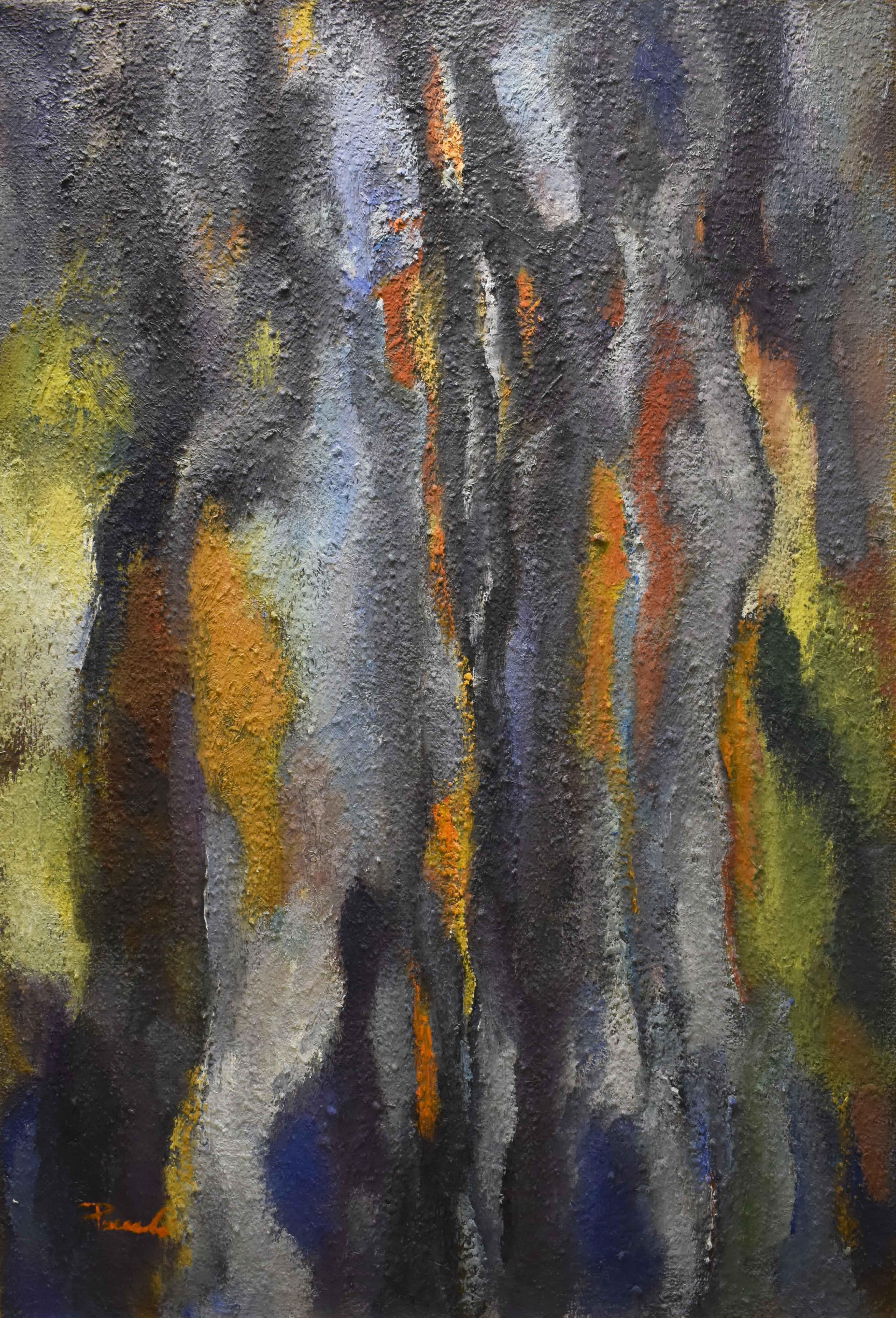 An encounter by Gilbert Pauli - Oil on canvas 55x81 cm