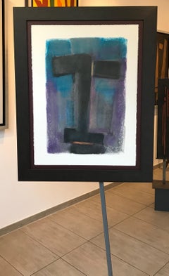 Visage de l'âme n°5 de Gilbert Pauli - Pastel sur papier 56x76 cm