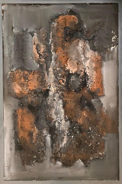 Art in motion n°17 de Gilbert Pauli - Sculpture en béton 64x96 cm