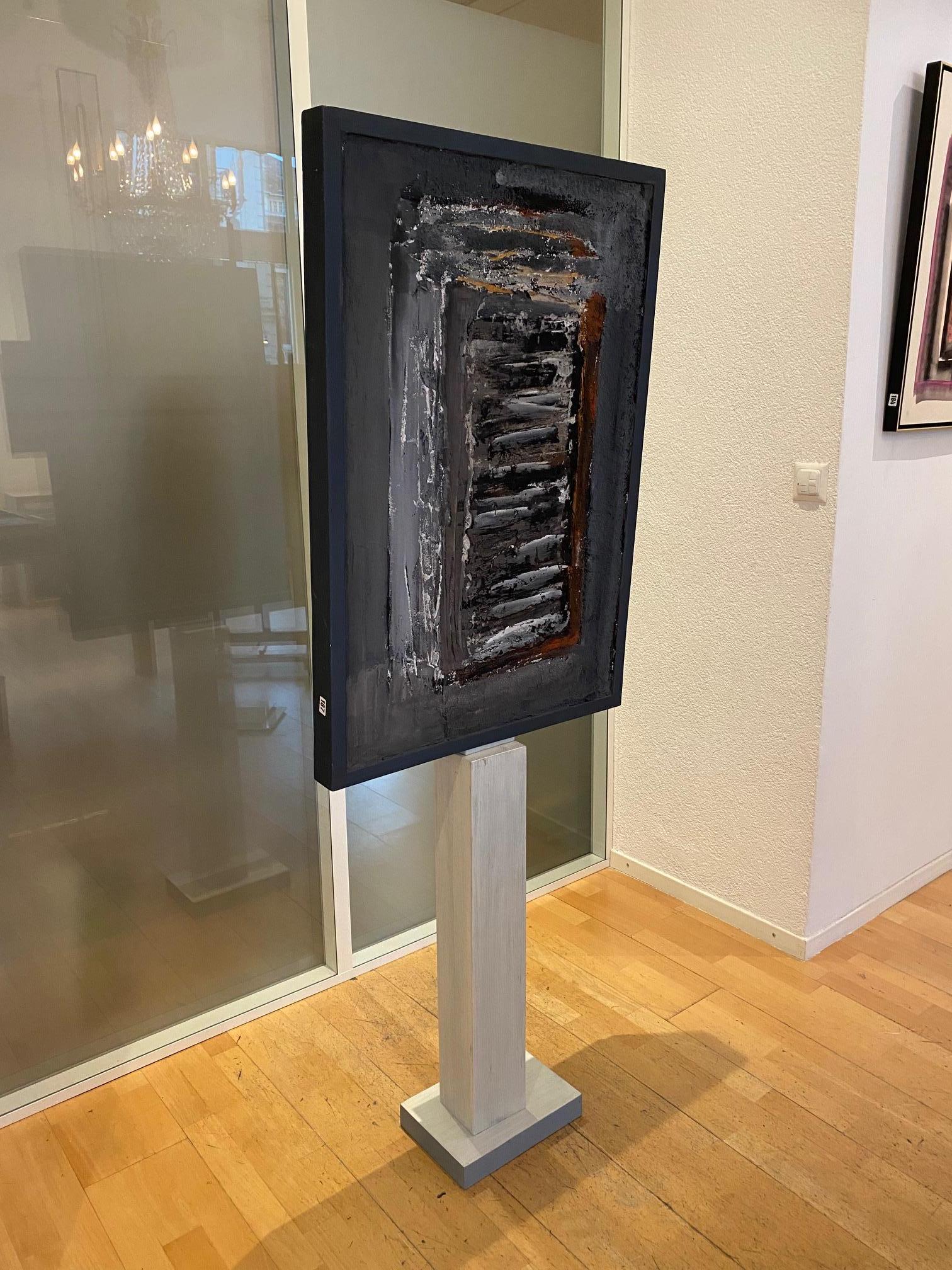 Art in motion n°6 de Gilbert Pauli - Sculpture en béton 64x96 cm en vente 6