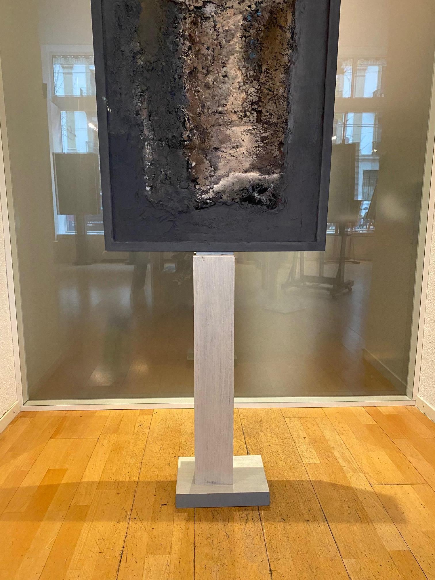 Art in motion n°7 by Gilbert Pauli - Concrete sculpture 96x64 cm For Sale 5