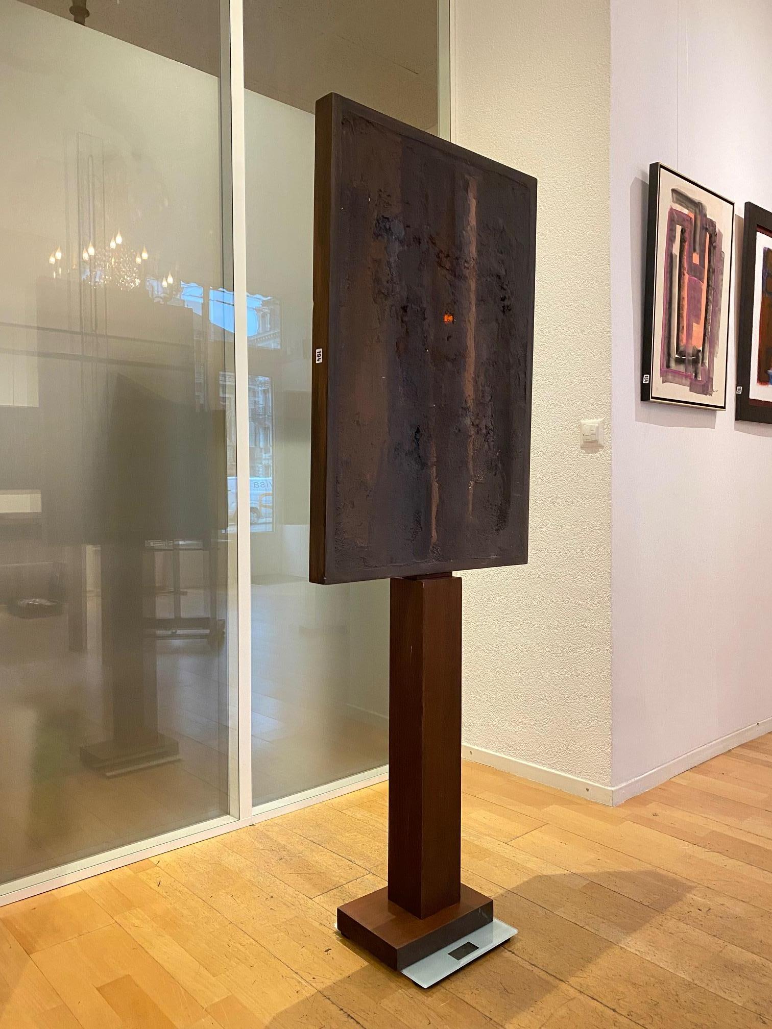 Art en mouvement n°8 de Gilbert Pauli - Sculpture en béton 96x64 cm en vente 4