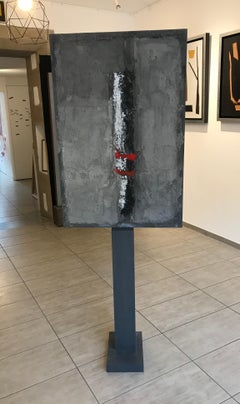 Art in motion n°3 by Gilbert Pauli - Acrylic and concrete 65x97 cm