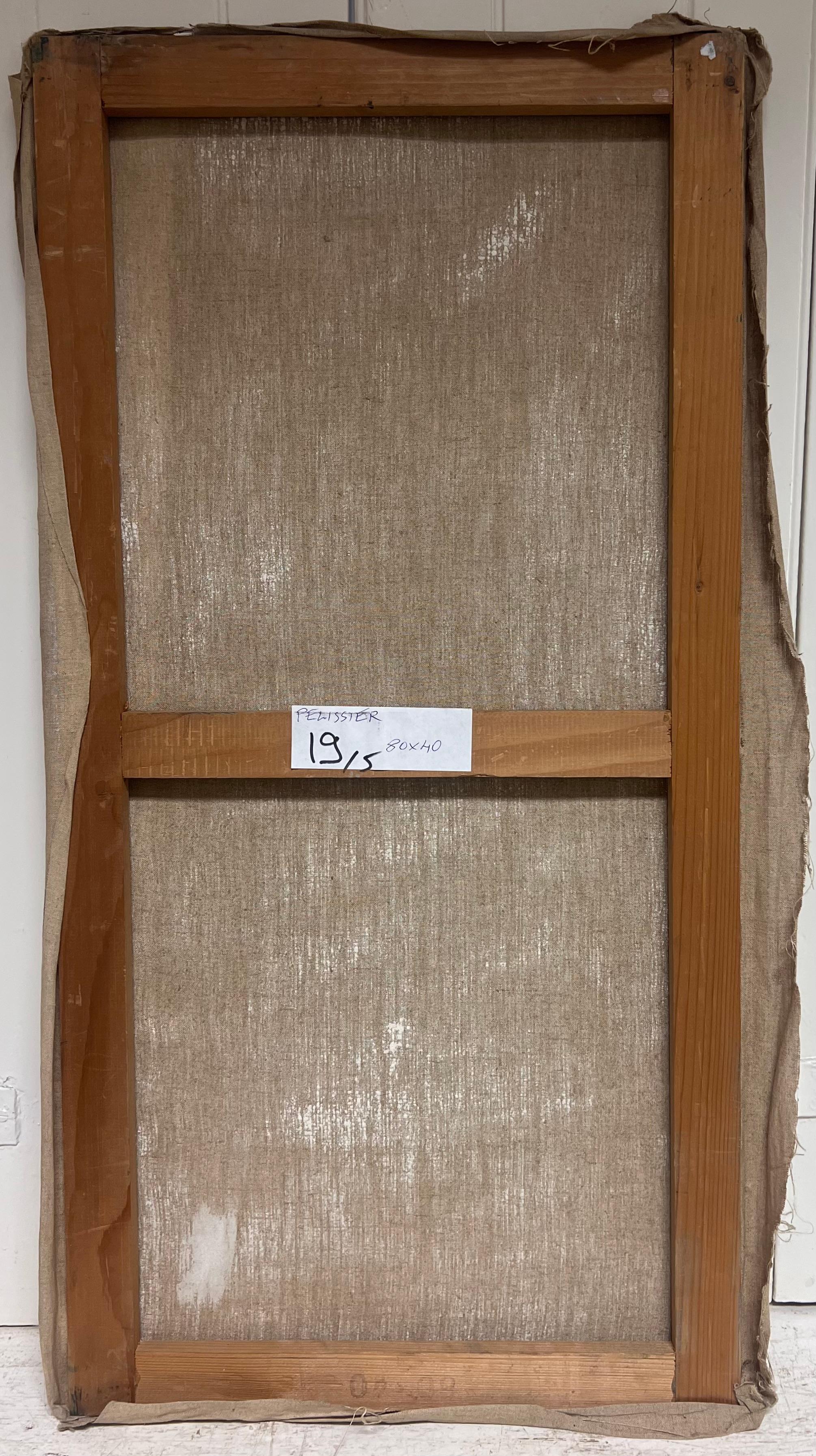 Expressionistisches rot-schwarzes abstraktes französisches Gemälde des 20. Jahrhunderts im Angebot 5