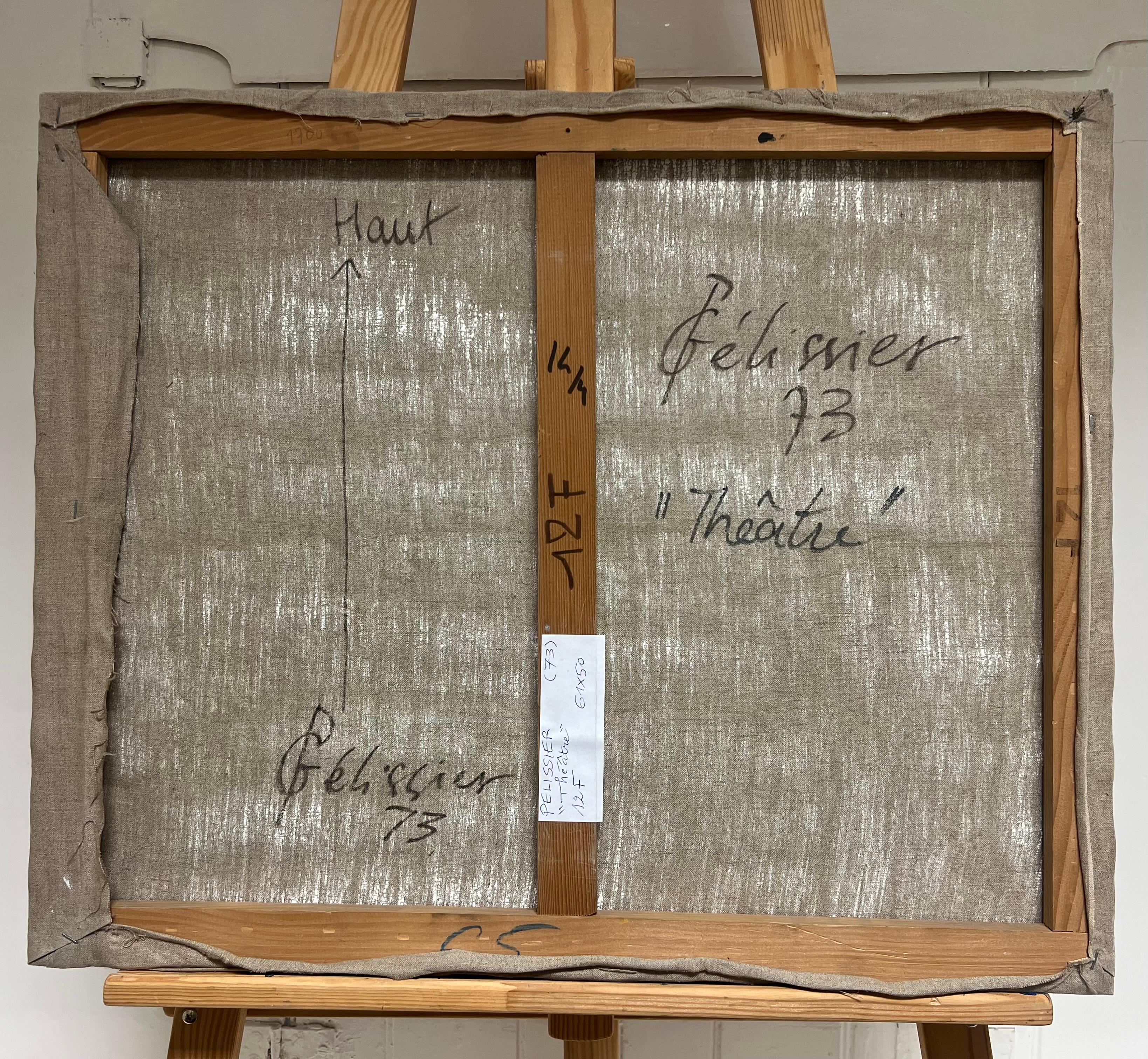 Pittura astratta francese degli anni '70 su tela, firmata e datata in vendita 6