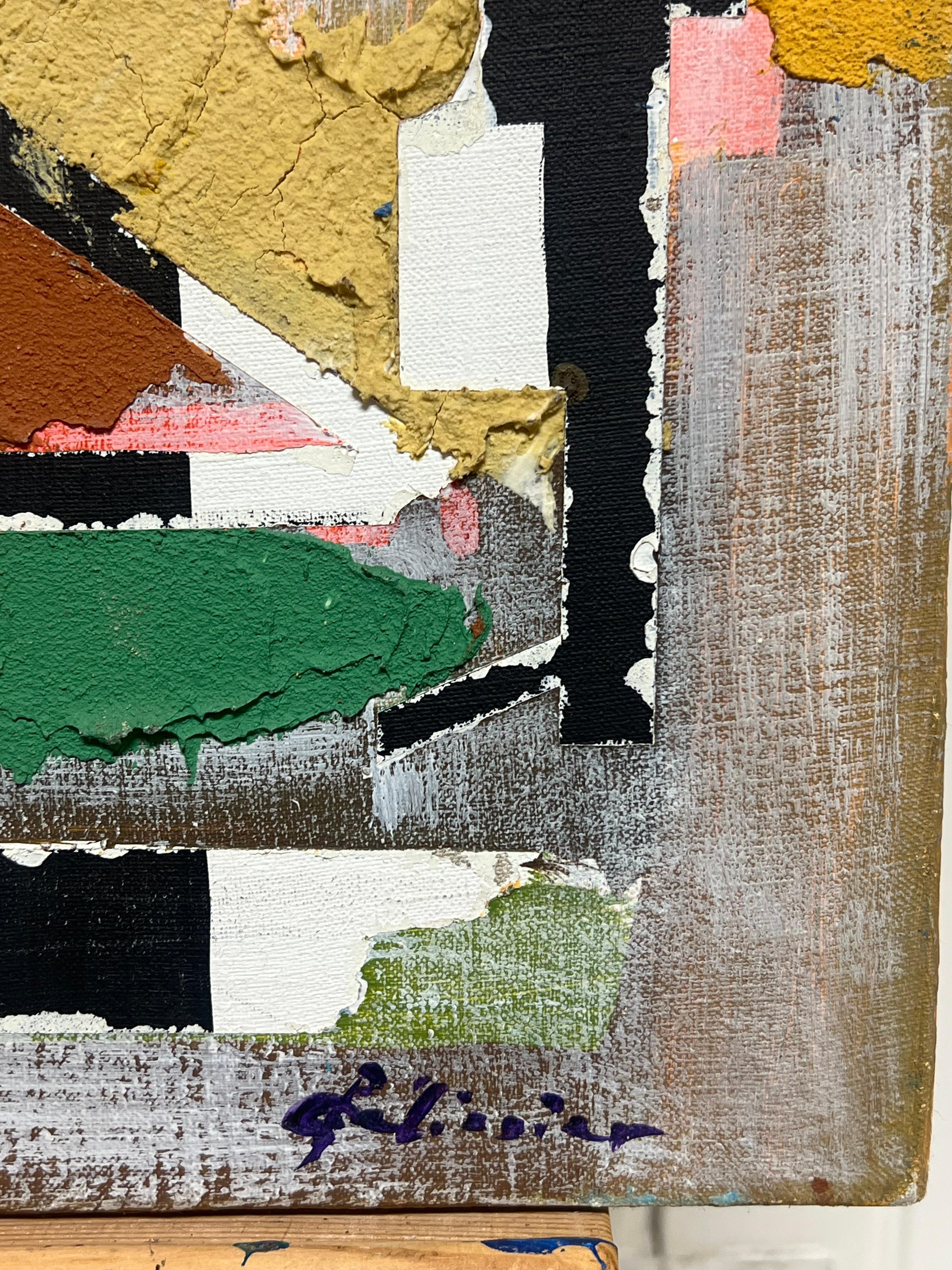 Pittura astratta francese degli anni '70 su tela, firmata e datata in vendita 3