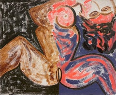 Ritratto astratto di donna nuda del XX secolo francese Stile e periodo Picasso