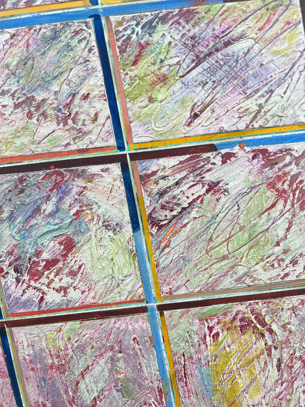 Abstract Expressionist Composition
by Gilbert Pelissier (French born 1924)
signed, inscribed verso
dated 82'
oil painting on canvas, unframed
canvas size: 20 x 24 inches
condition: overall very good, a few minor surface scuffs from being stored in