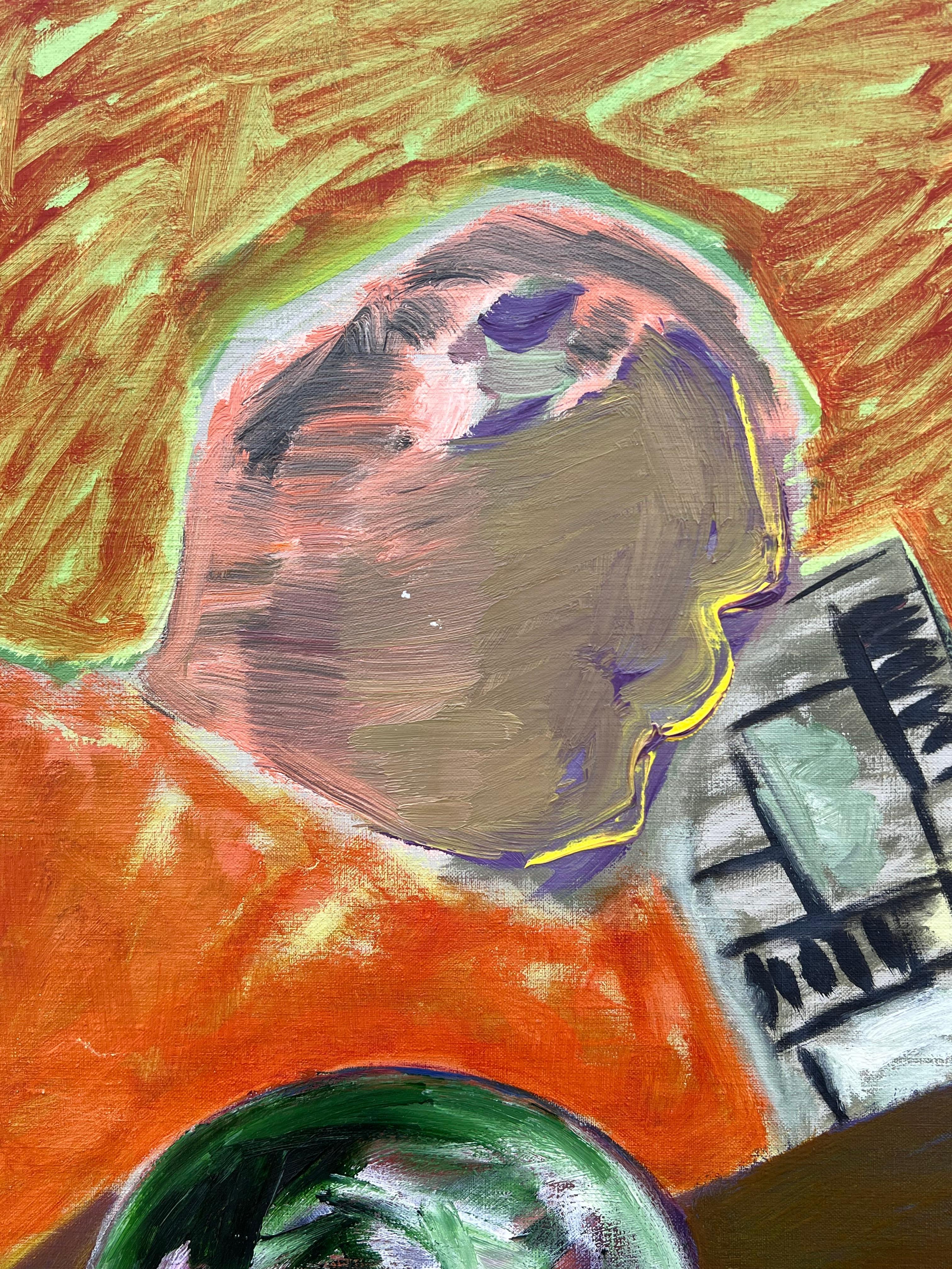Composizione espressionista astratta
di Gilbert Pelissier (francese, nato nel 1924)
firmato, iscritto verso
dipinto a olio su tela, senza cornice
dimensioni della tela: 24 x 29 pollici
condizioni: complessivamente molto buone, alcuni lievi graffi