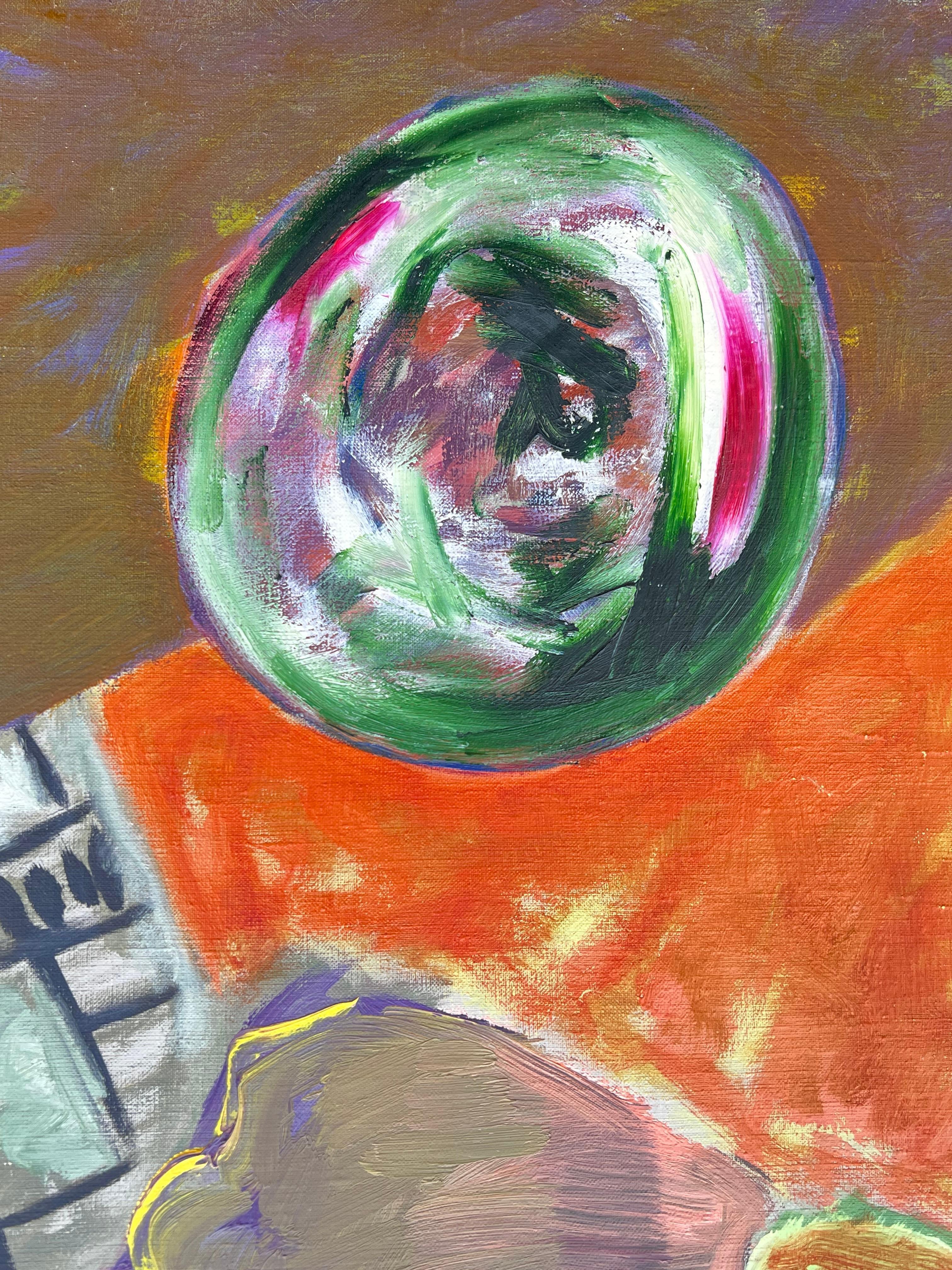 Incontro astratto surrealista del 20° secolo in tinte vivaci in vendita 1