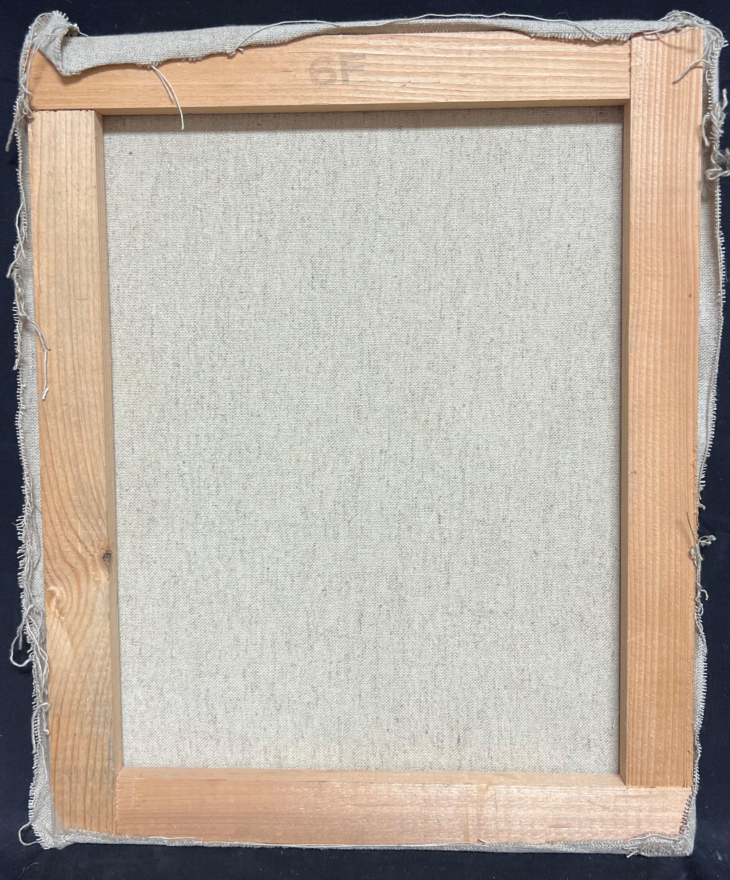 Pintura al óleo expresionista abstracta y vibrante de la naturaleza muerta francesa del siglo XX en venta 2