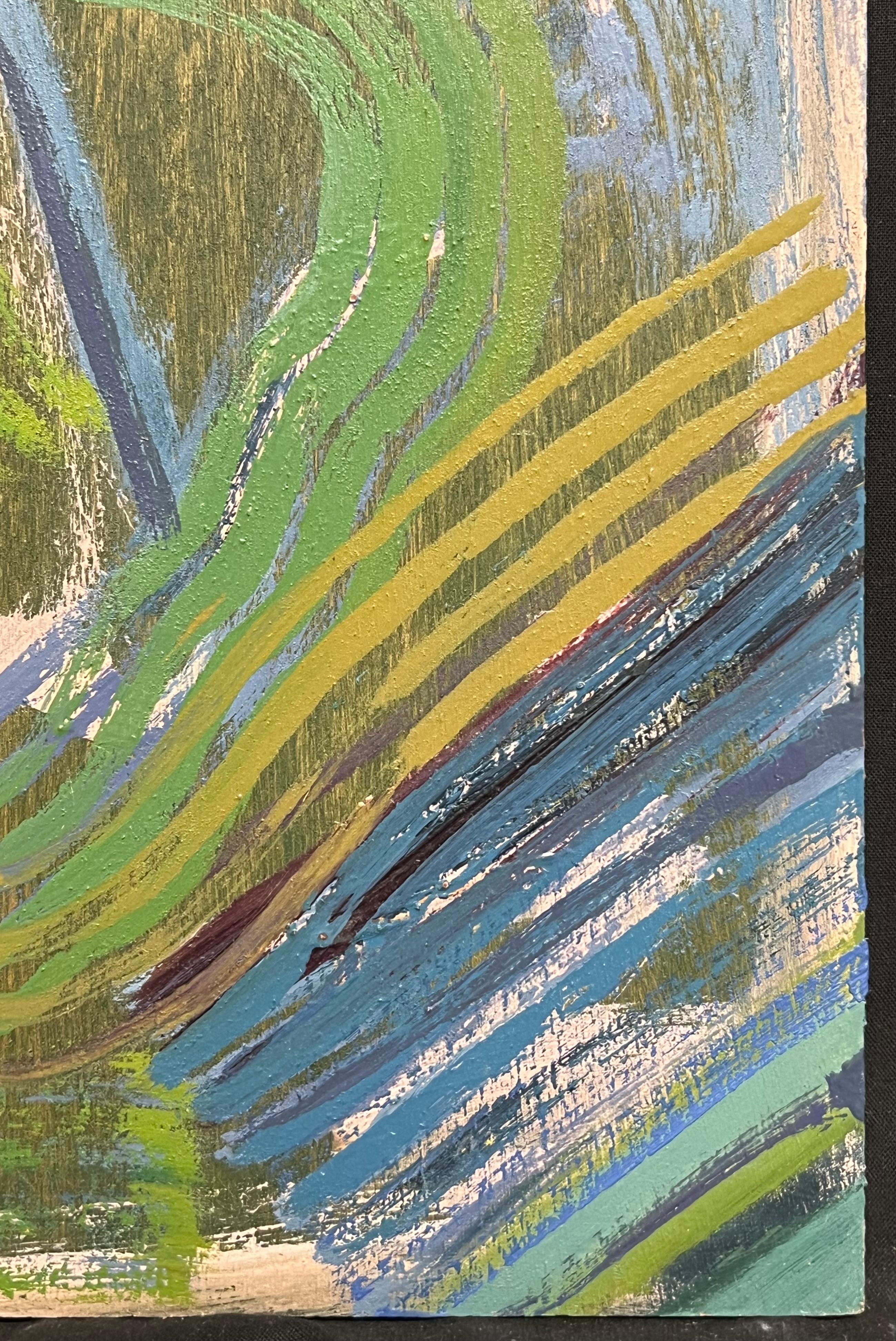 Peinture abstraite française du 20e siècle aux couleurs vives 2