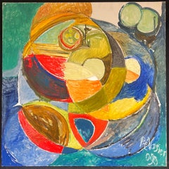 French 20th Century Vibrant Geometric Abstraction Bold Colors and Dynamic Shape