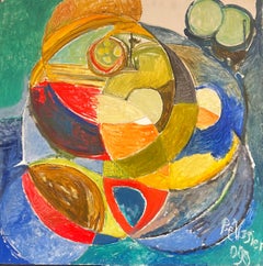 French 20th Century Vibrant Geometric Abstraction Bold Colors and Dynamic Shape