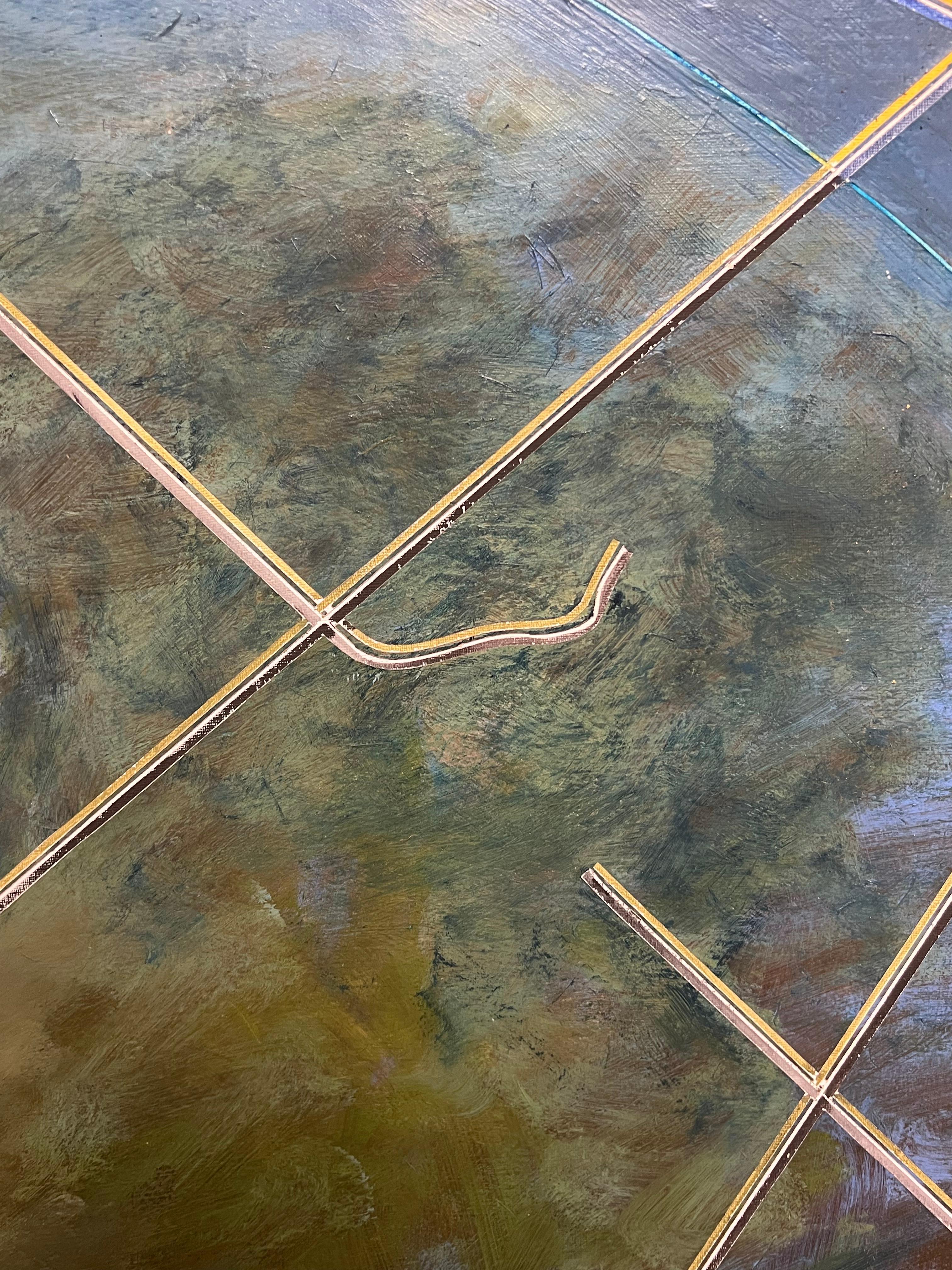 Astrazione geometrica vibrante del 20° secolo Greene & Greene in vendita 1