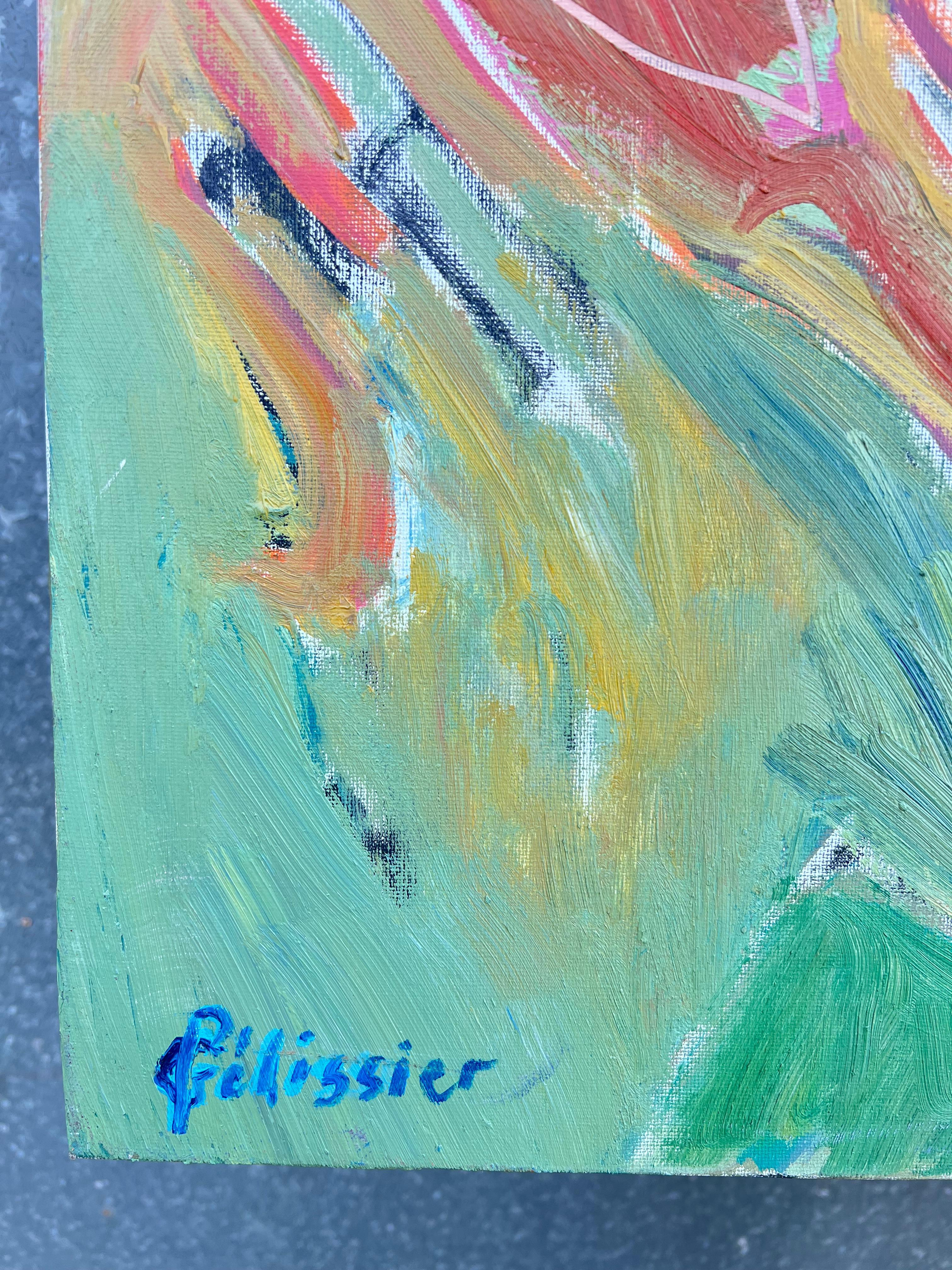 Huge French 20th Century Rhythms of Color Abstract Expression Landscape Painting For Sale 6