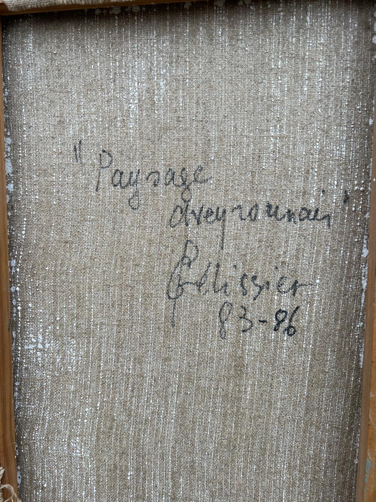 Grande paesaggio astratto francese del XX secolo Roll & Hill e valli lussureggianti in vendita 2