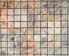 Large Geometric Abstract with Bold Colours French 20th Century Painting
