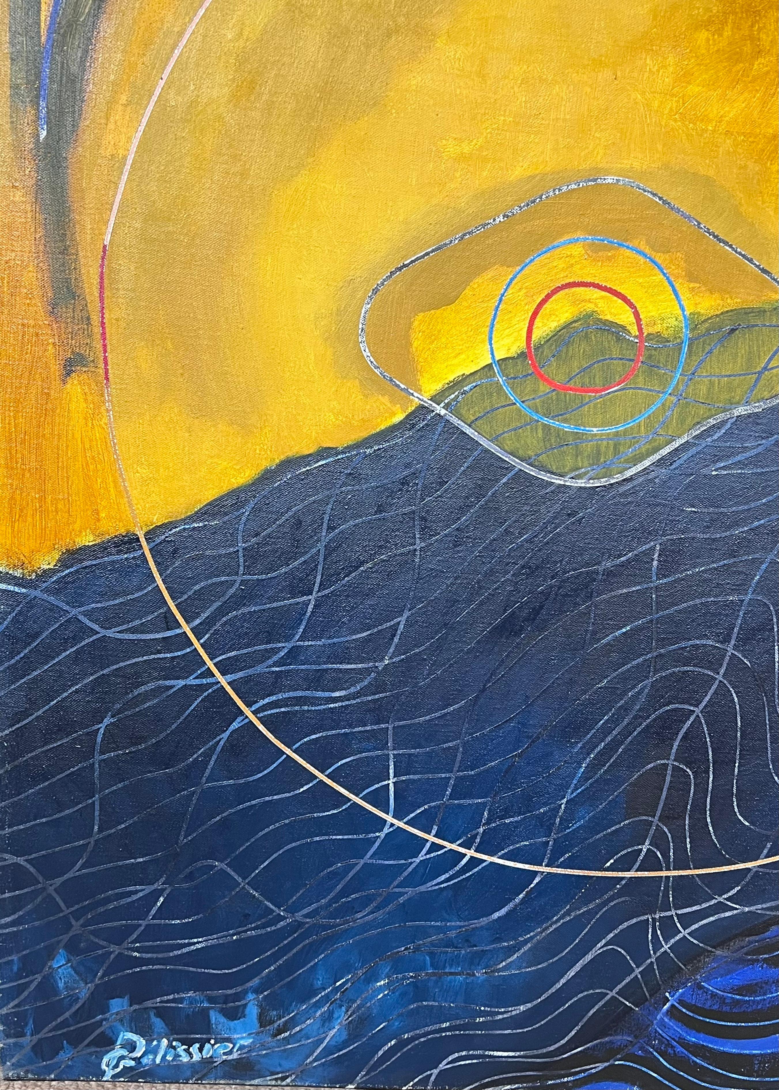 Abstract Expressionist Composition
signed by Gilbert Pelissier (French born 1924)
oil painting on canvas, unframed
dated 89'
canvas size: 35 x 46 inches
Inscribed verso
condition: overall very good, a few minor surface scuffs from being stored in