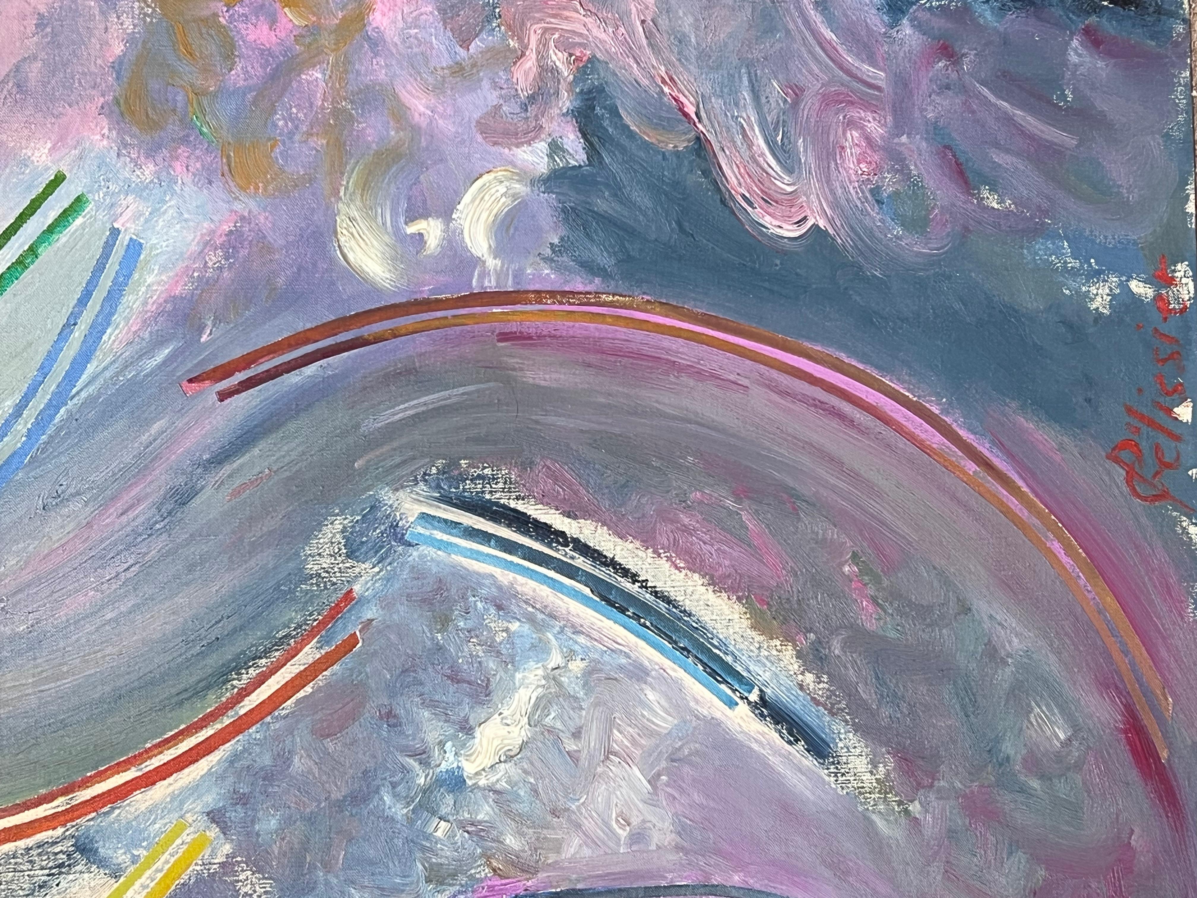 Composizione espressionista astratta
firmato da Gilbert Pelissier (francese, nato nel 1924)
dipinto a olio su tela, senza cornice
Inscritto sul verso
dimensioni della tela: 46 x 35 pollici
condizioni: complessivamente molto buone, alcuni lievi