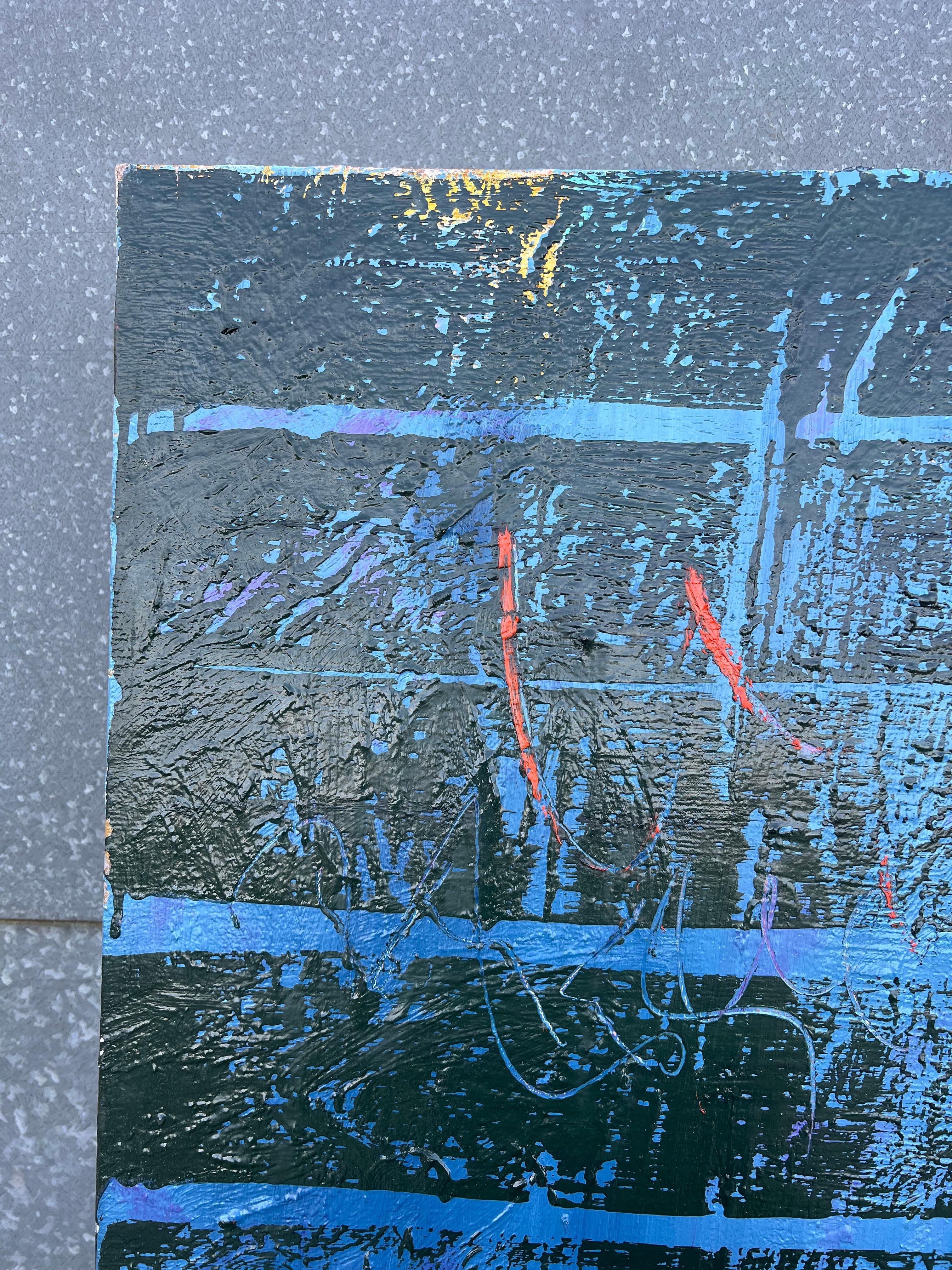 Composizione espressionista astratta
di Gilbert Pelissier (francese, nato nel 1924)
dipinto a olio su tela firmato, senza cornice
iscritto al verso
datato 68'
dimensioni della tela: 35 x 46 pollici
condizioni: complessivamente molto buone, alcuni