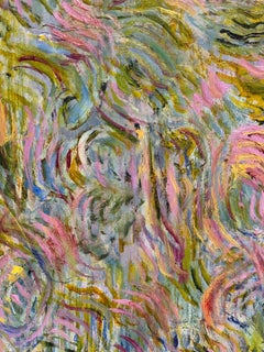 Vibrant Abstract with Bold Colours French 20th Century Painting