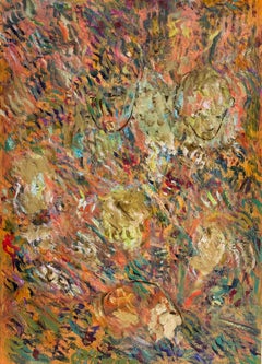 Vibrant Abstract with Bold Colours French 20th Century Painting