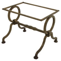 Gilbert Poillerat Coffee Table Base in Gilt Iron, France 1940s