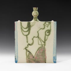 Nues by Gilbert Portanier, Hand-Painted Ceramic Print, 1985