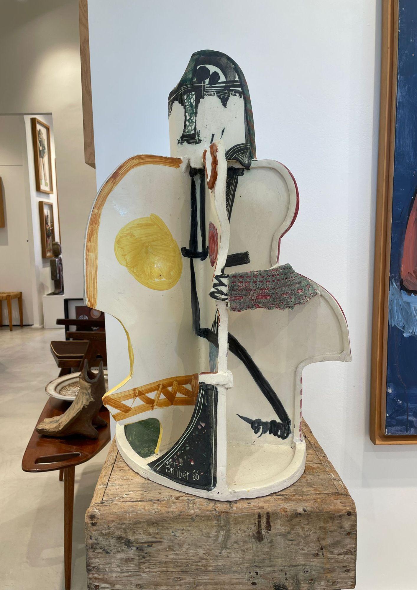 Sublime sculpture abstraite de l'artiste céramiste français Gilbert Portanier.