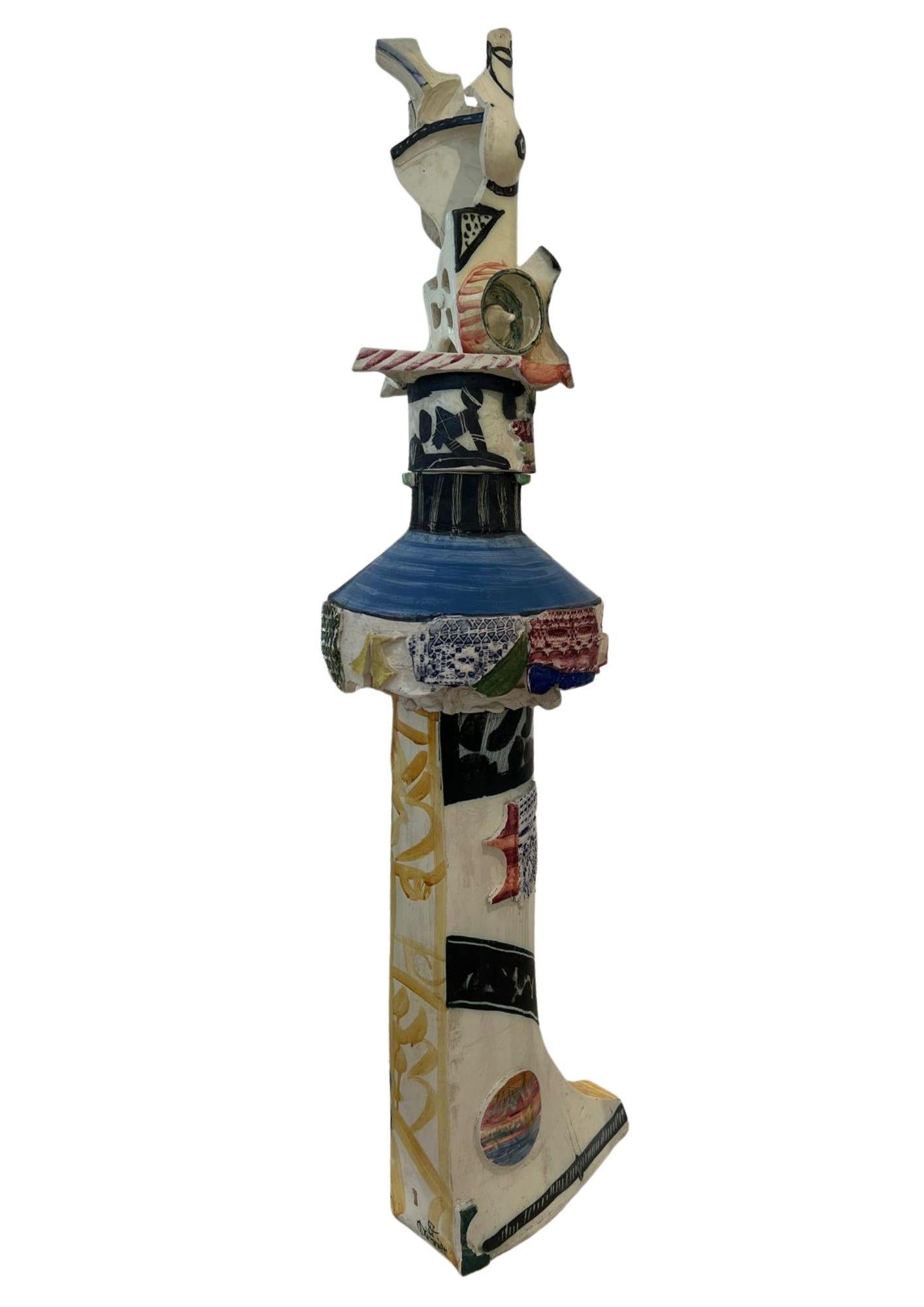 Sublime sculpture by French ceramic artist Gilbert Portanier. 
The different pieces can be assembled and packaged separately. 
