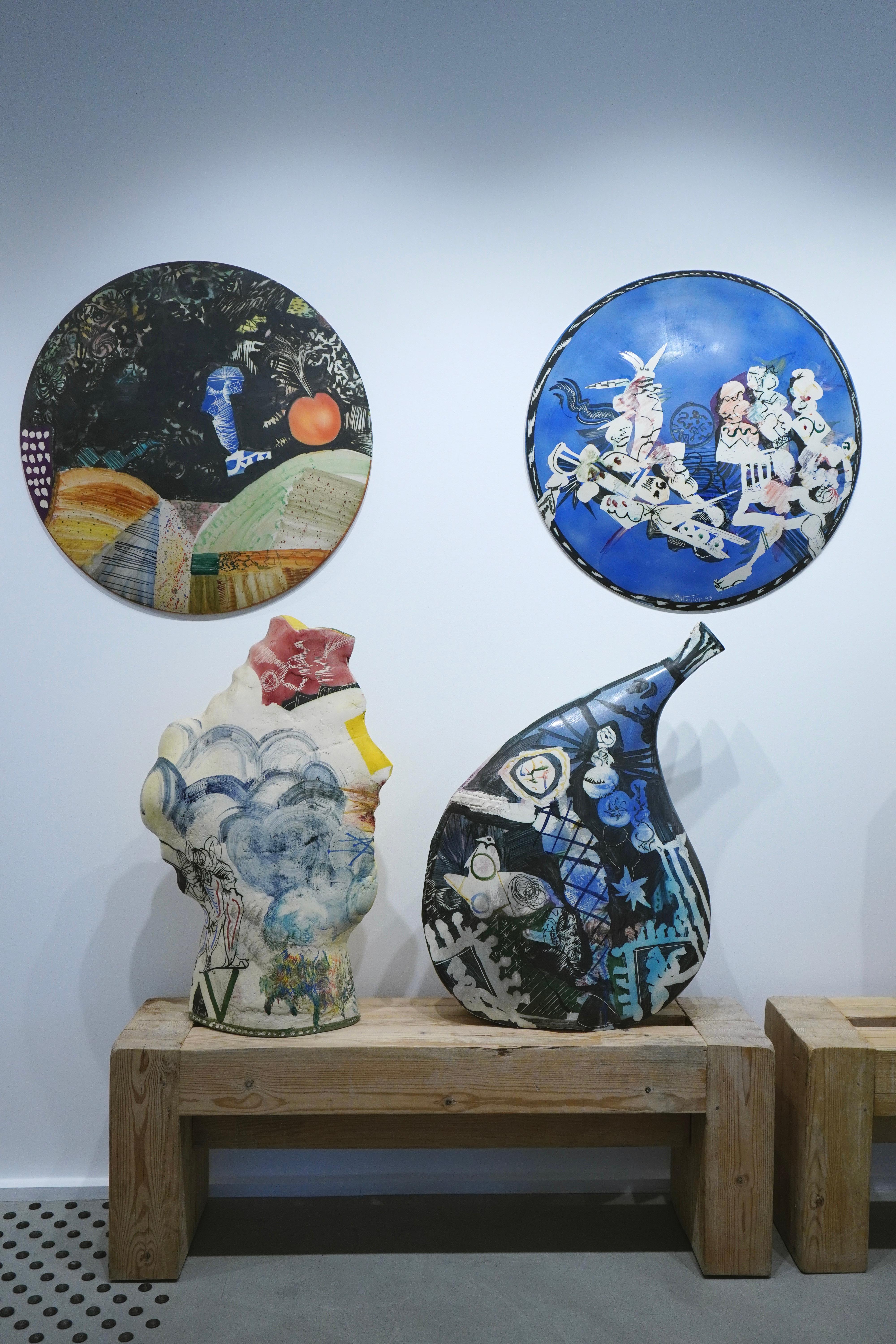 Sublime monumental vase by French ceramic artist Gilbert Portanier 