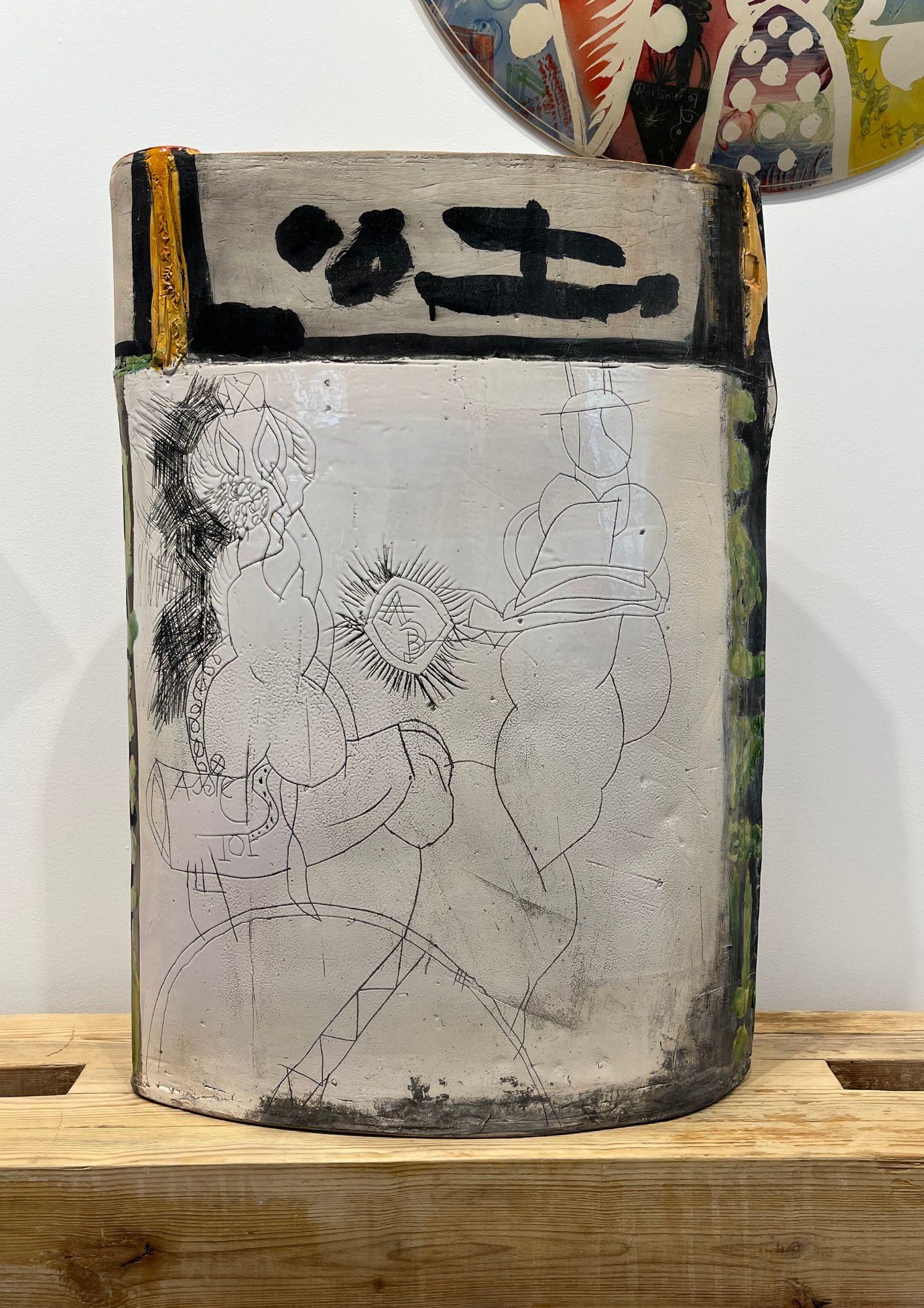 Vase rectangulaire élancé - Sculpture de gilbert Portanier 