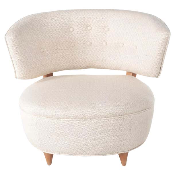 Gilbert Rohde Slipper Tub Lounge Chair, 1940's For Sale at 1stDibs