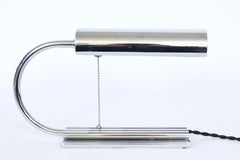 Gilbert Rhode Style Chrome Plated Desk Lamp, 1940s