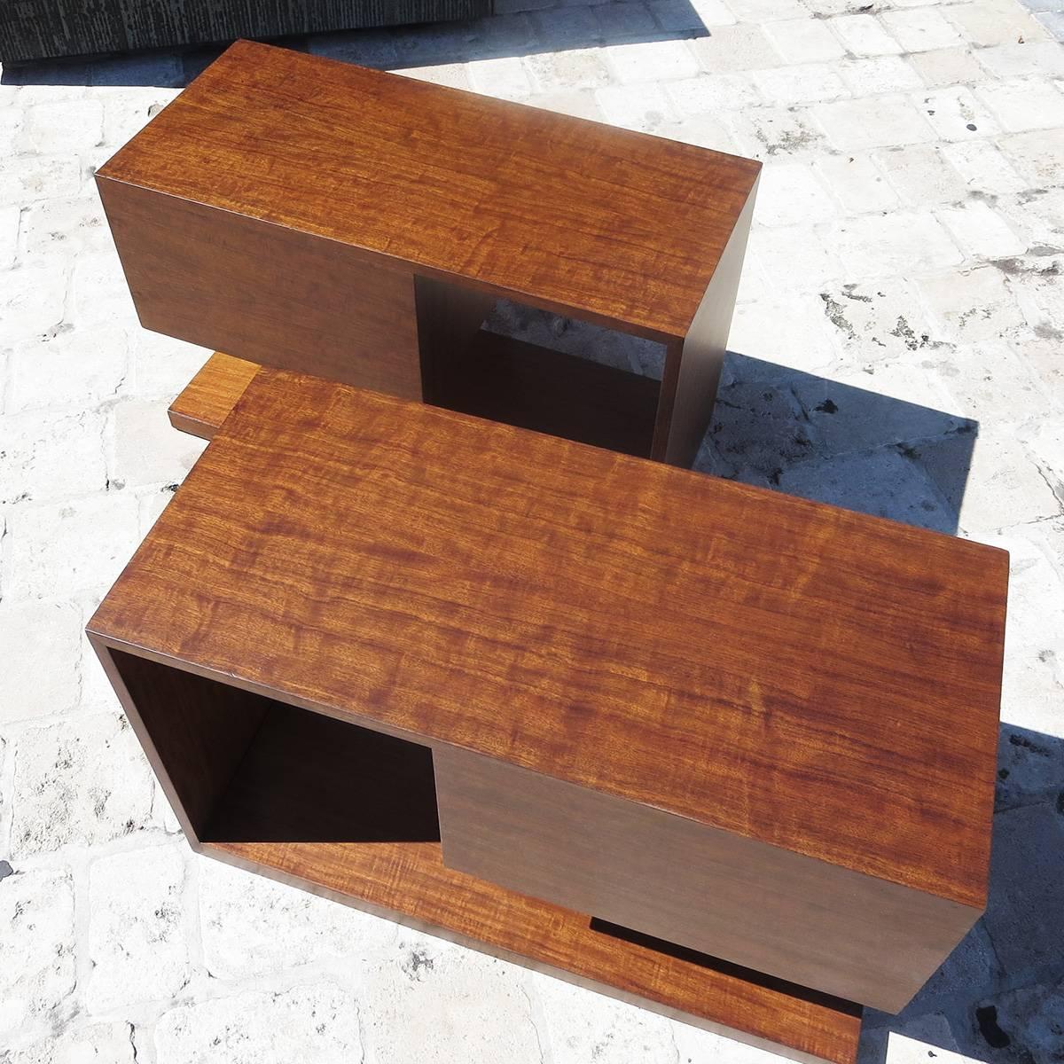Lacquered Gilbert Rohde / Herman Miller Refinished 1939 Art Deco End Tables