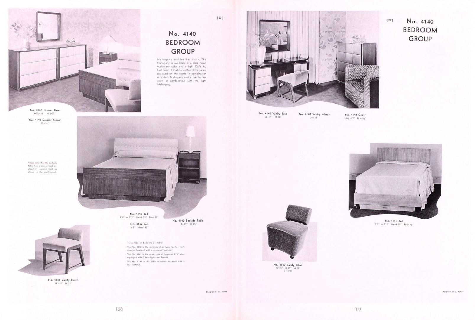 Vollgroßes Bett von Gilbert Rohde für Herman Miller, 4140 im Angebot 12
