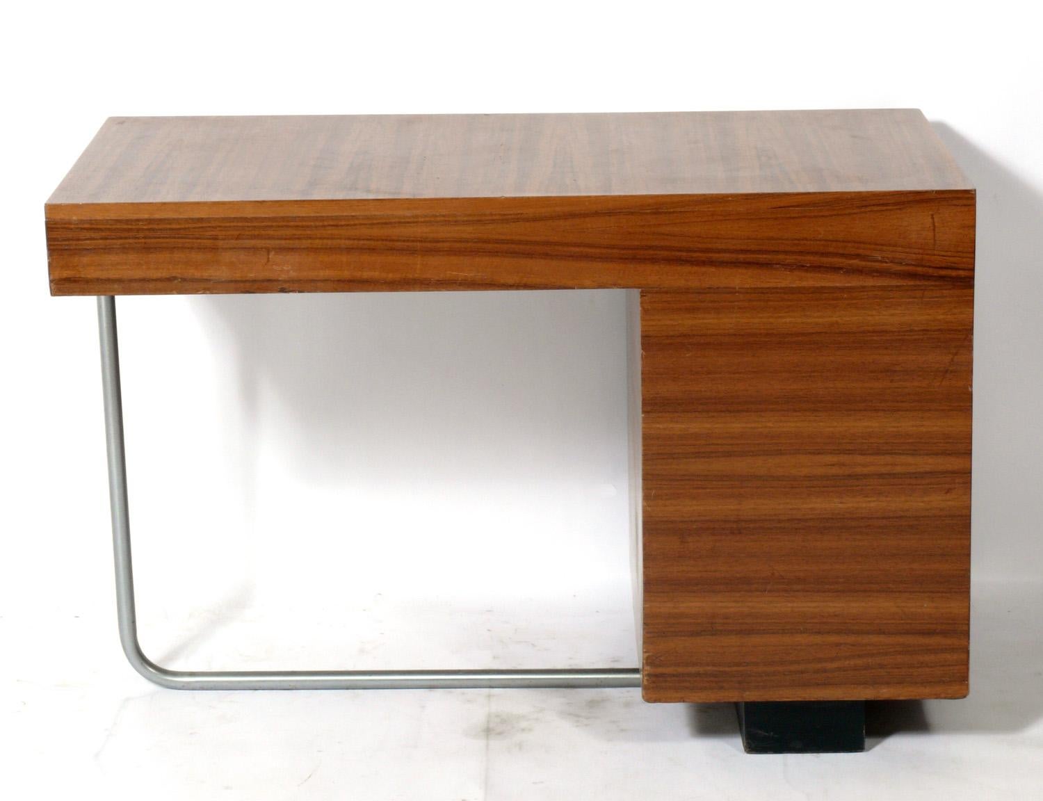 Metal Gilbert Rohde Art Deco Desk 