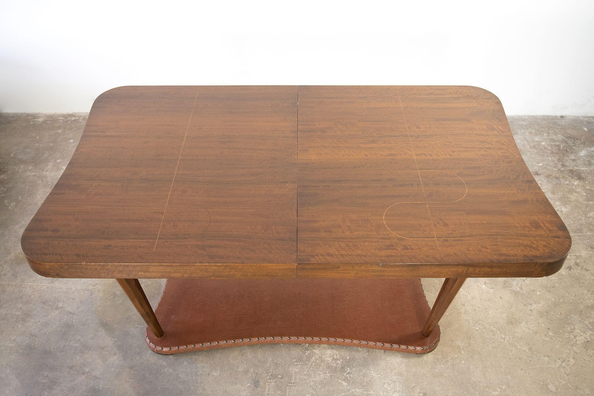 Gilbert Rohde Art Deco Dining Table for the Herman Miller Paldao Series In Good Condition For Sale In Dallas, TX