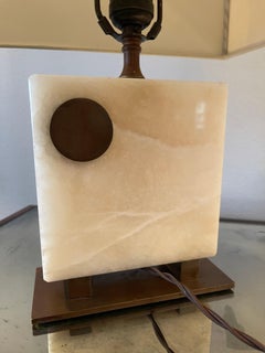 Gilbert Rohde Art Deco Onyx & Copper Lamp