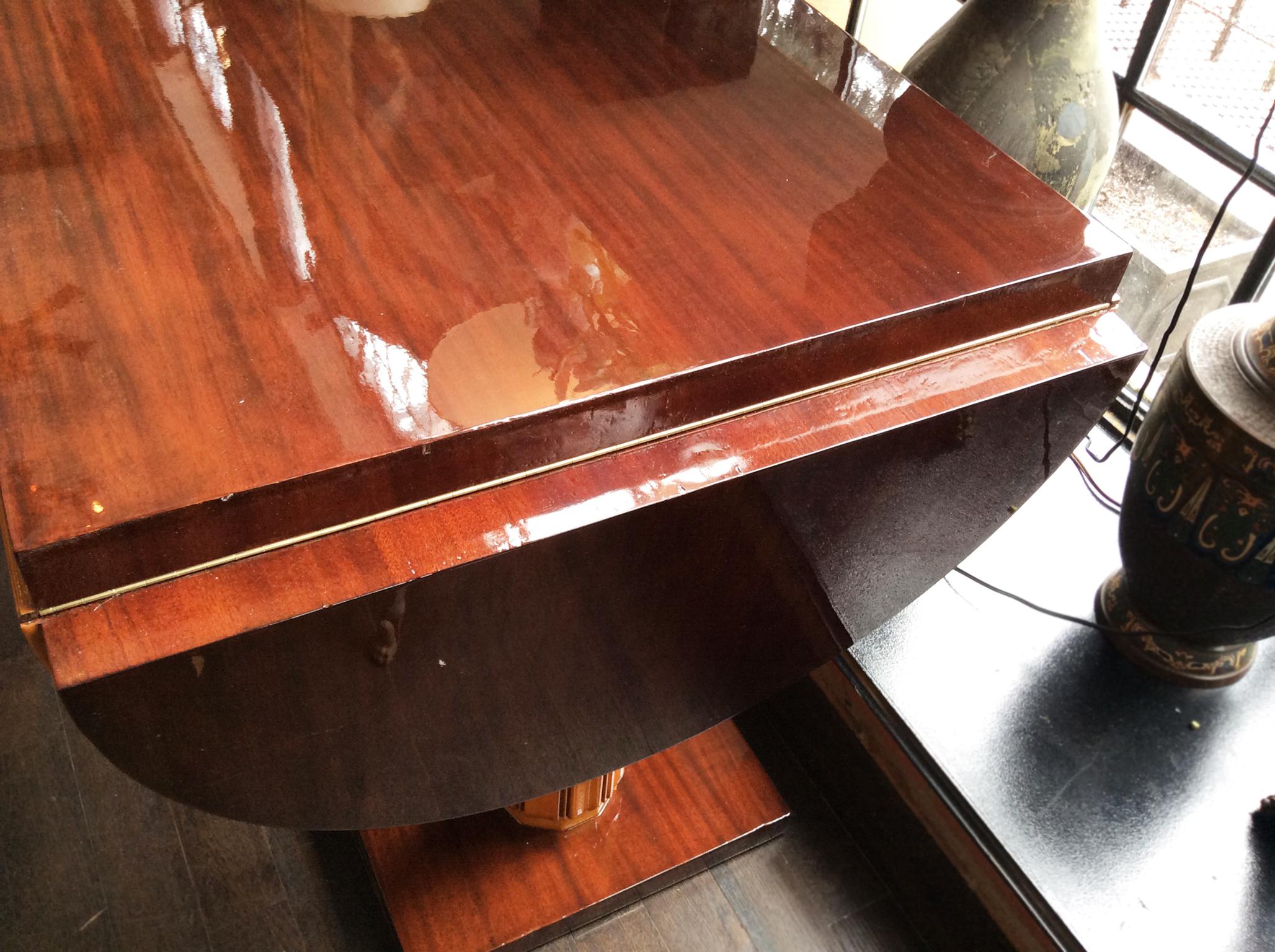 Gilbert Rohde Art Deco Oval Drop-Leaf Desk 1