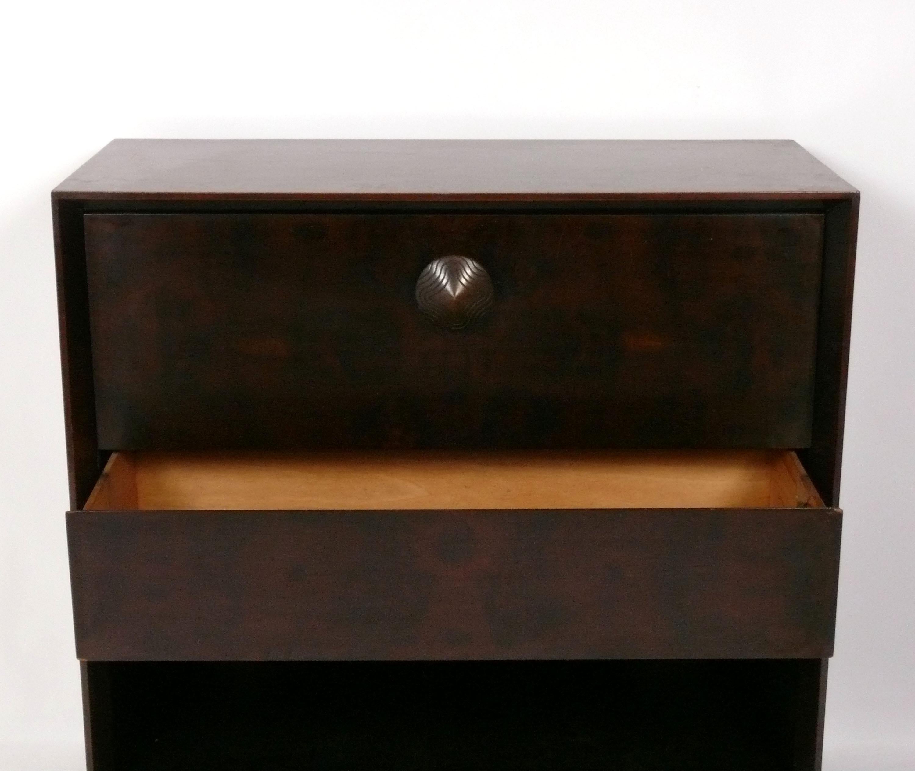 Art Déco Gilbert Rohde Art Deco Paldao Cabinet Refinished Drop Front Secretary Bookcase in vendita