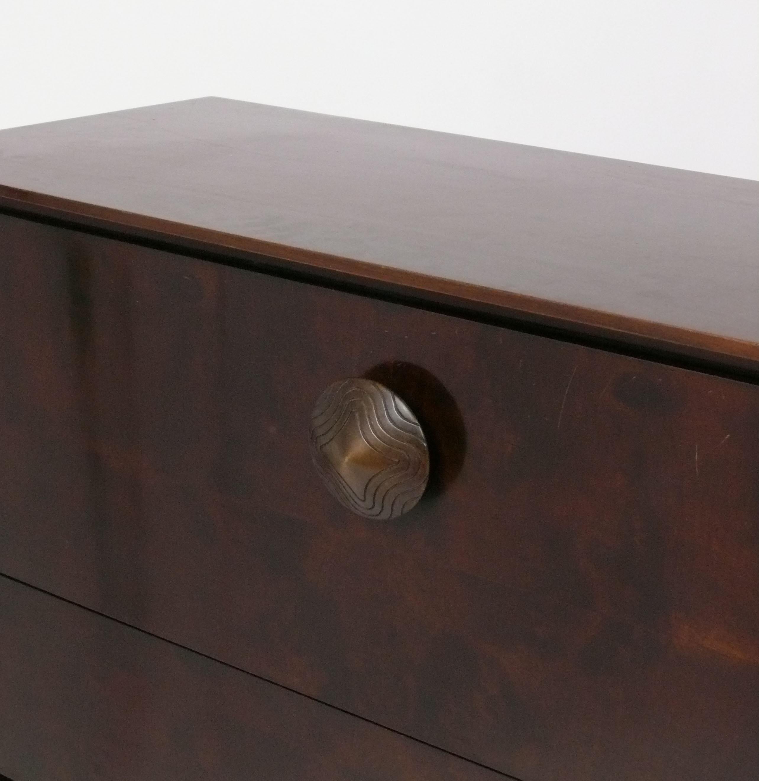 Americano Gilbert Rohde Art Deco Paldao Cabinet Refinished Drop Front Secretary Bookcase in vendita