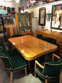 Gilbert Rohde Art Deco "Paldao" Dining Room Set for Herman Miller 10 Pieces Comp