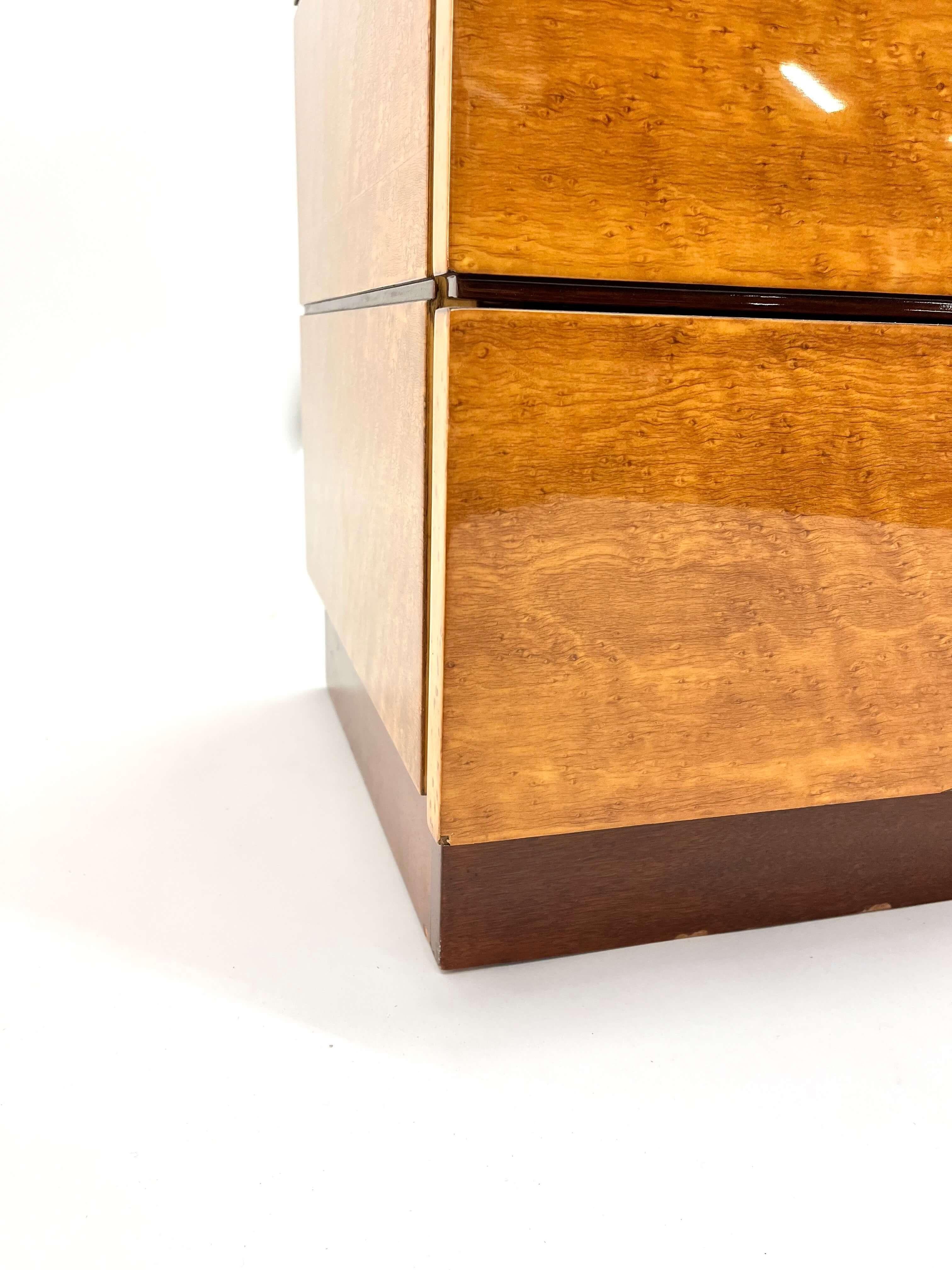 Gilbert Rohde Chest of Drawers for Herman Miller in Birdseye Maple and Mahogany 8