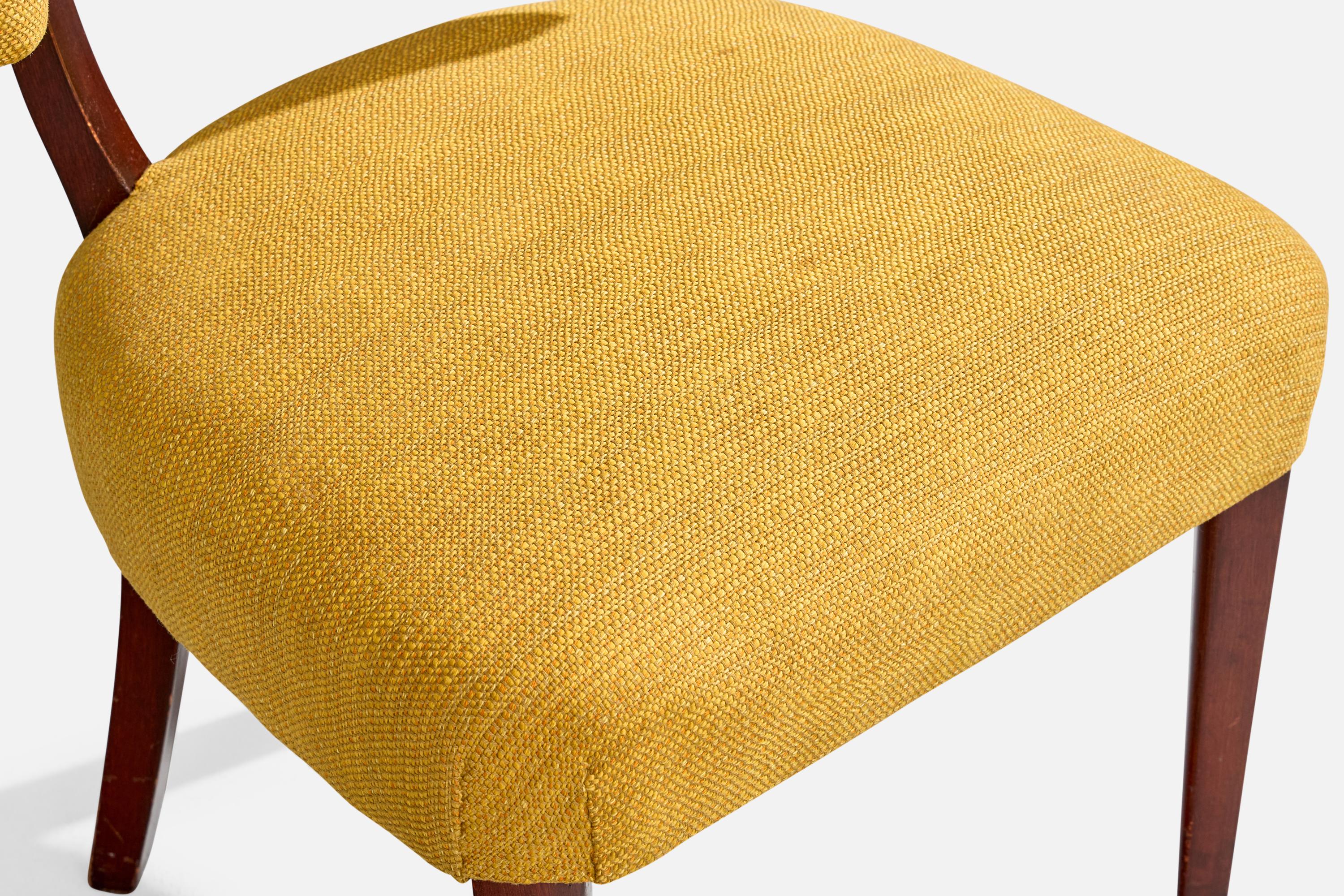Gilbert Rohde, Sillas de Comedor, Madera, Tela, EEUU, Década de 1930 7