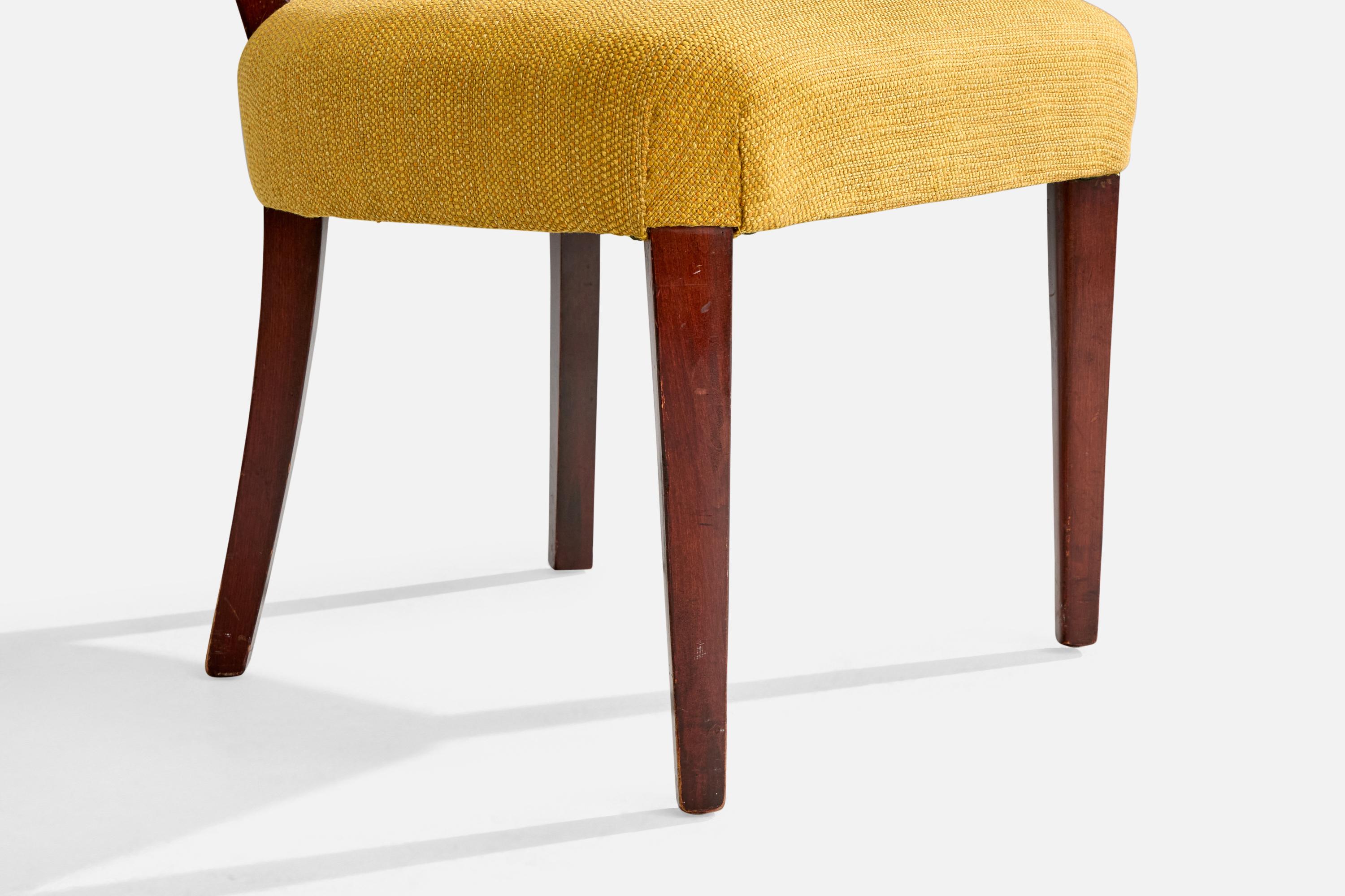 Gilbert Rohde, Sillas de Comedor, Madera, Tela, EEUU, Década de 1930 8