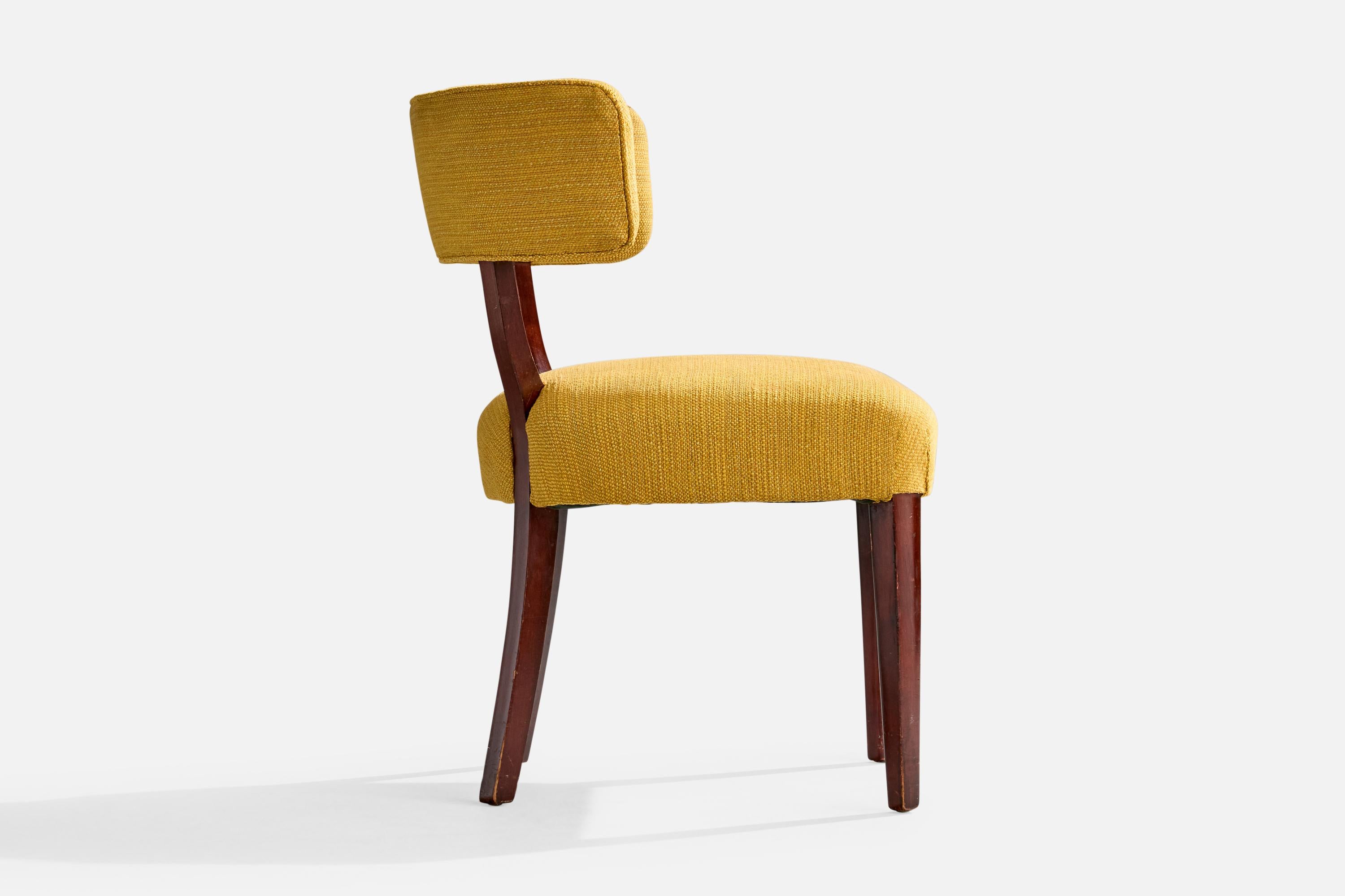 Gilbert Rohde, Sillas de Comedor, Madera, Tela, EEUU, Década de 1930 3